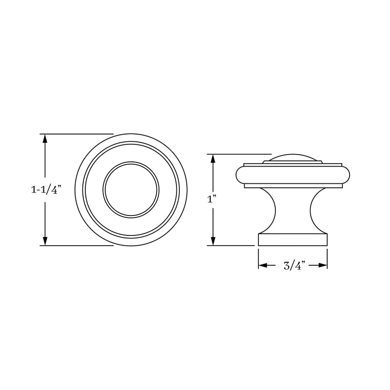 knob dimension