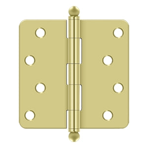 Deltana 4" x 4" x 1/4" Radius Hinge with Ball Tips