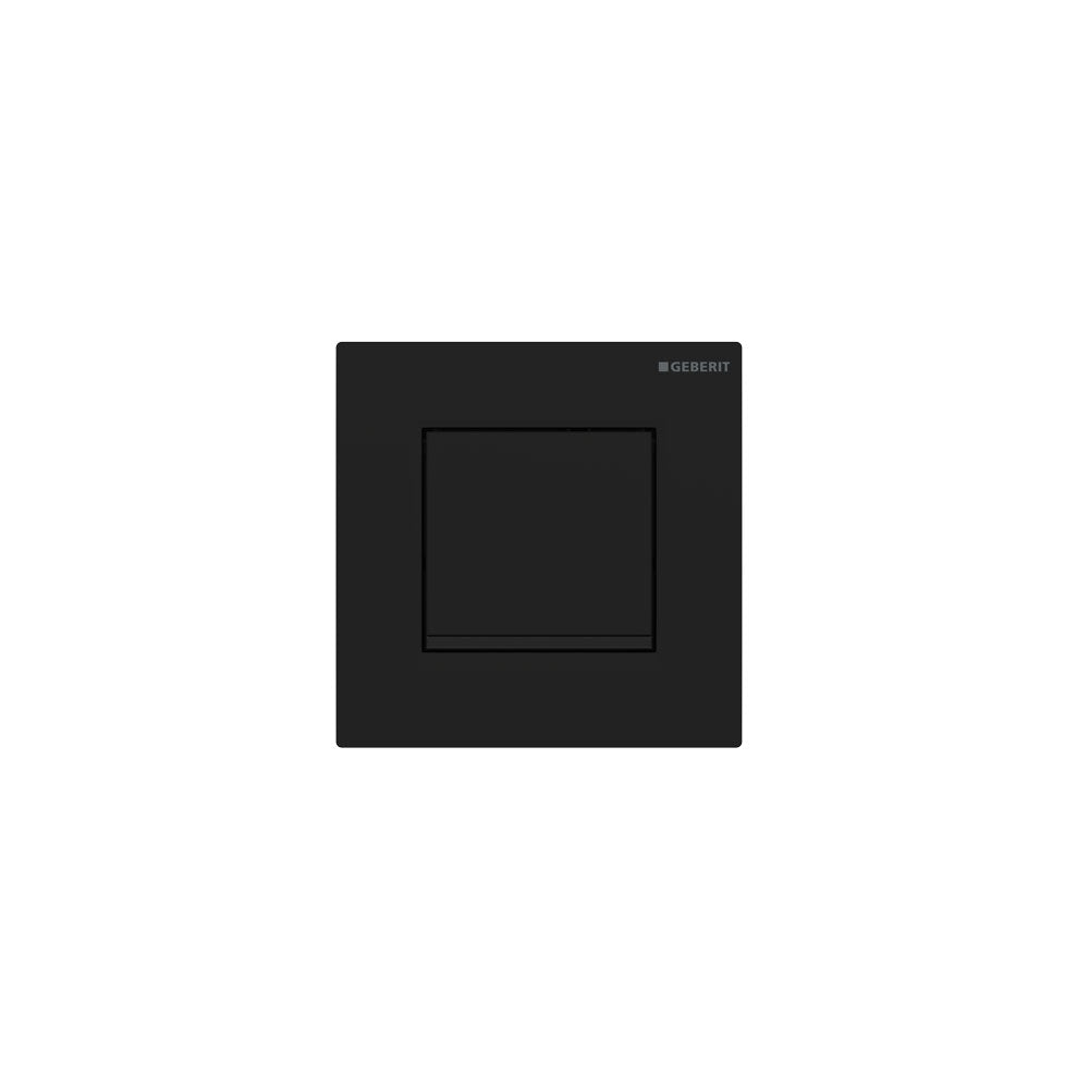 matte black with gloss black accent flush control