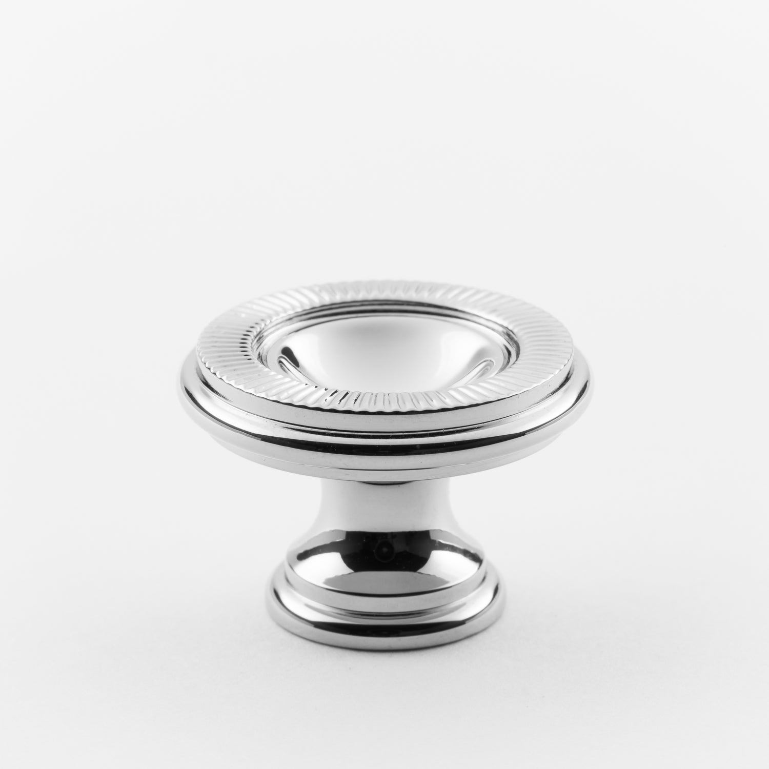 polished chrome knob