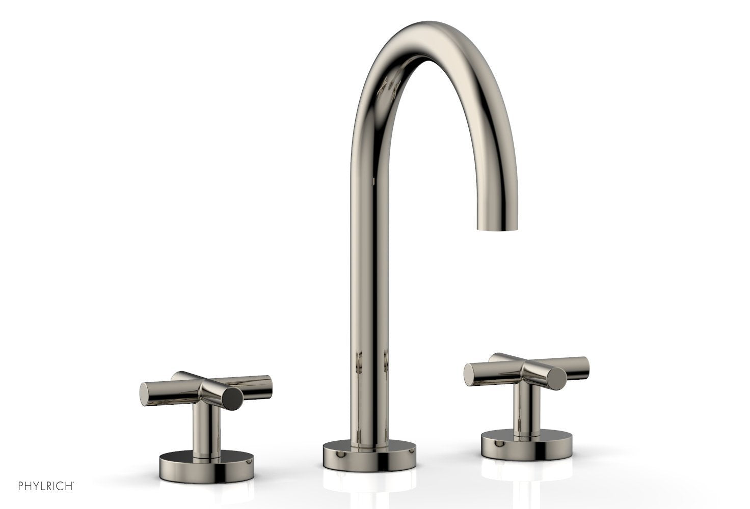 Phylrich TRANSITION Widespread Faucet - High Spout, Cross Handles