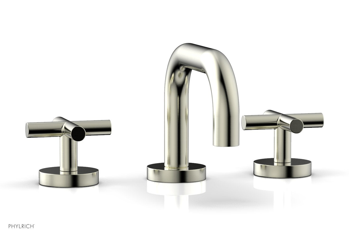 Phylrich TRANSITION Widespread Faucet - Low Spout, Cross Handles