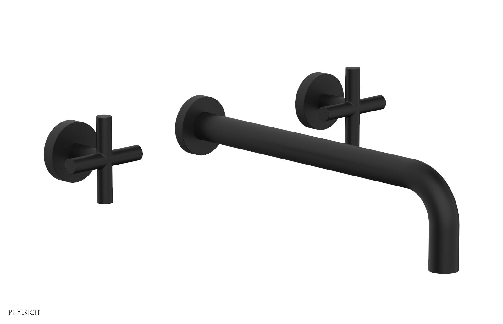 Phylrich TRANSITION Wall Tub Set 12" Spout - Cross Handles