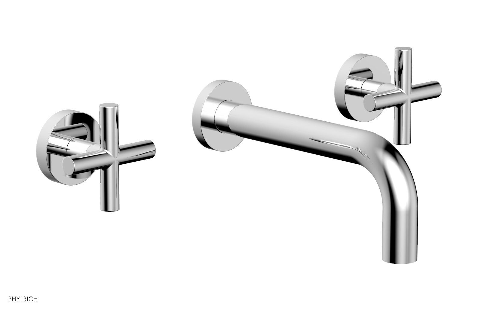 polished chrome lavatory set
