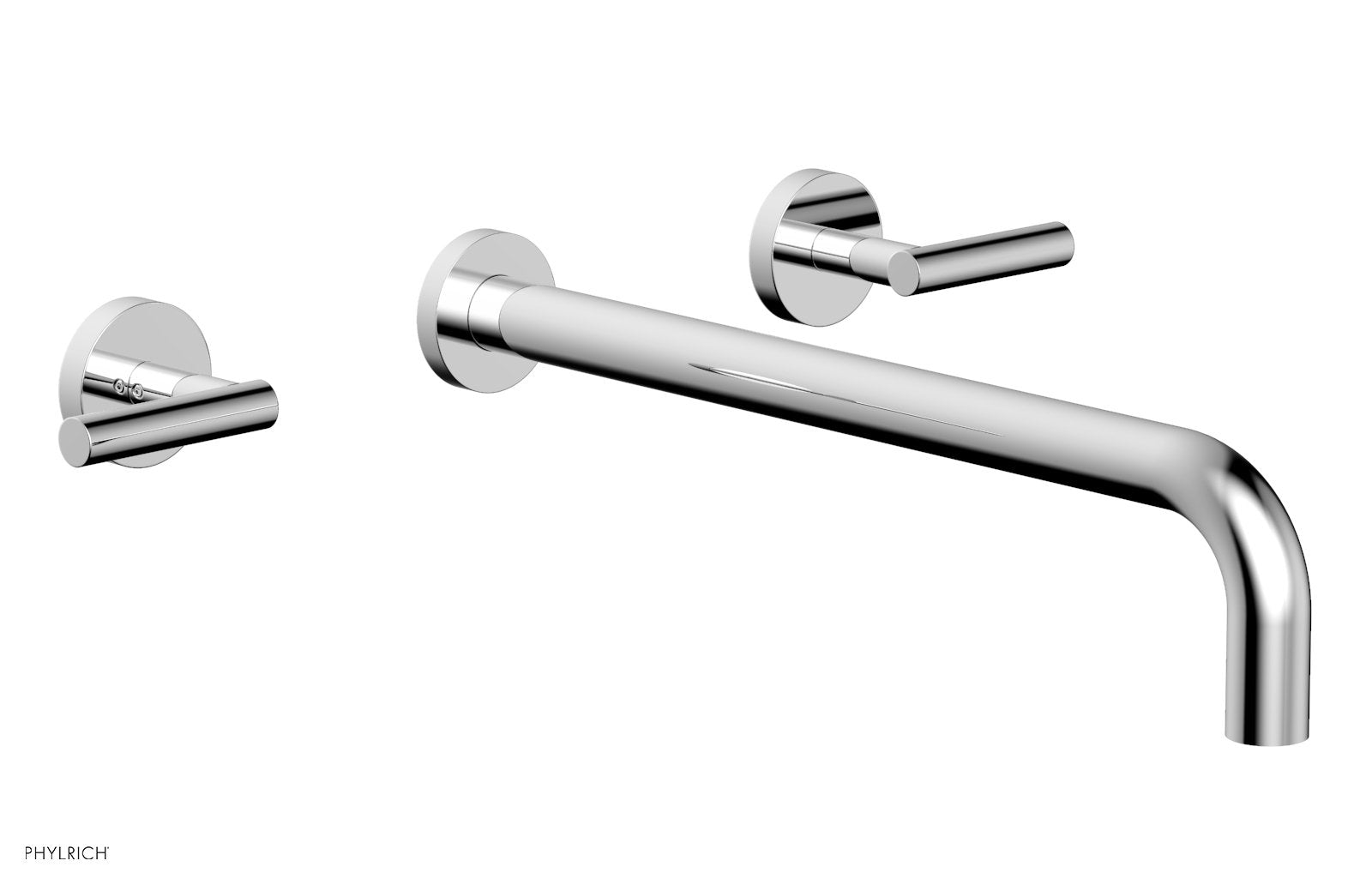 polished chrome lavatory set