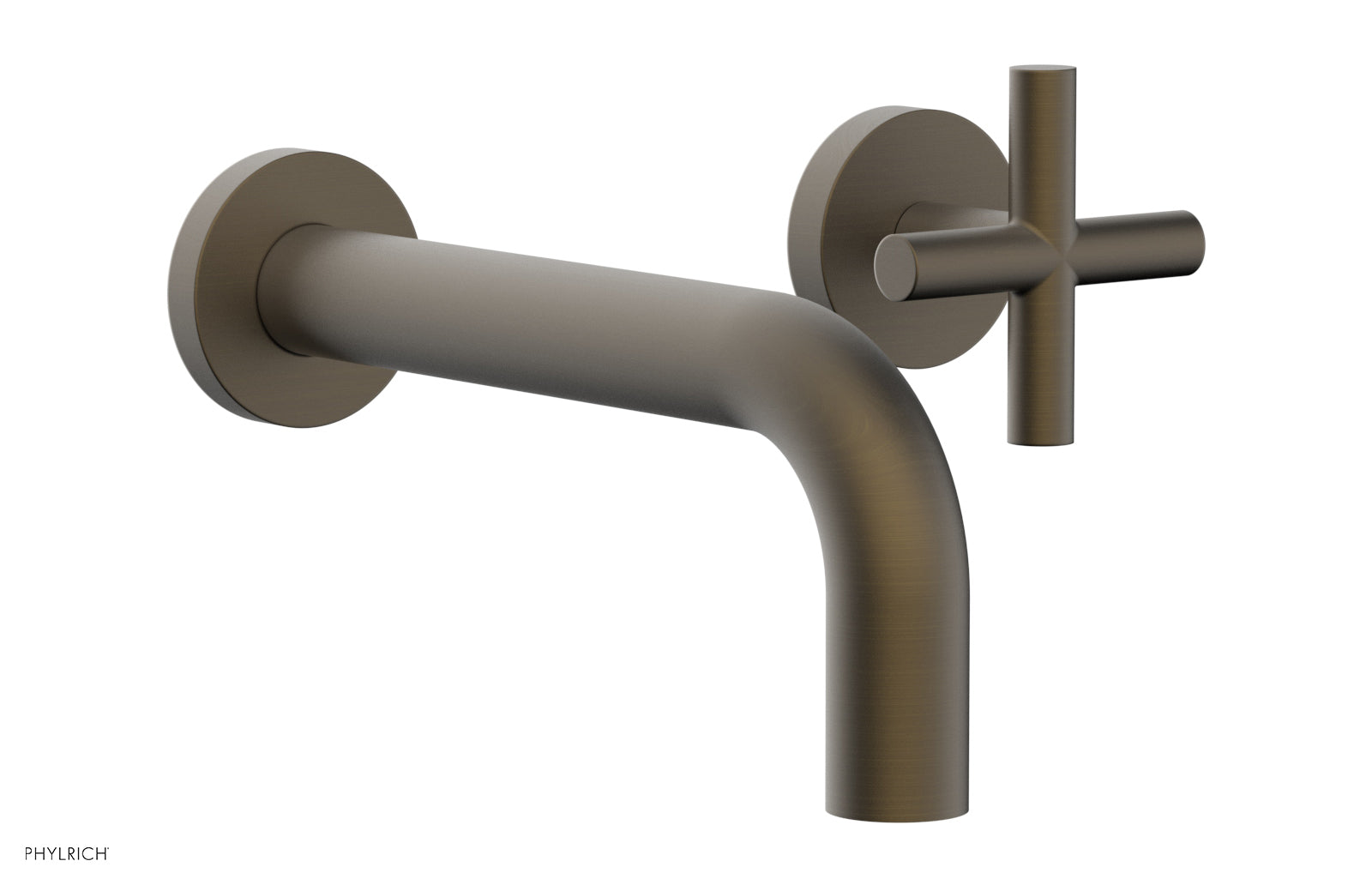 Phylrich TRANSITION Single Handle Wall Lavatory Set - Cross Handles