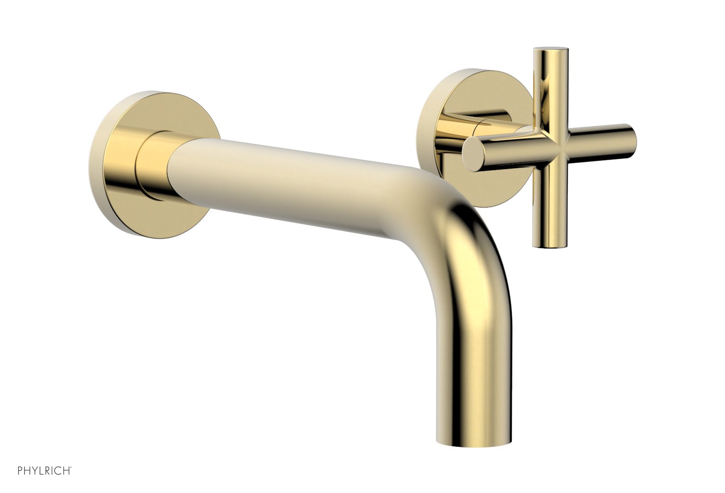 Phylrich TRANSITION Single Handle Wall Lavatory Set - Cross Handles