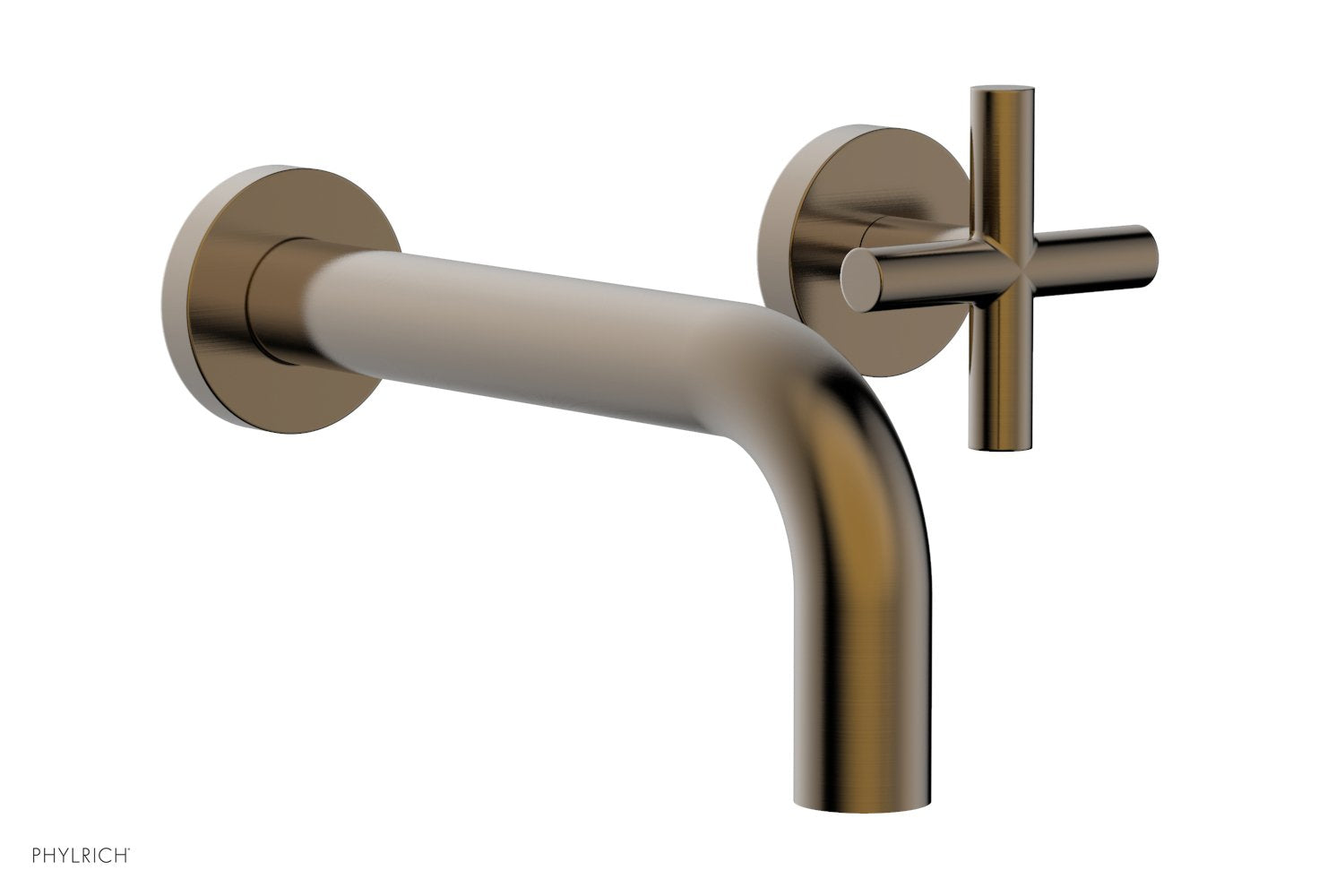 Phylrich TRANSITION Single Handle Wall Lavatory Set - Cross Handles