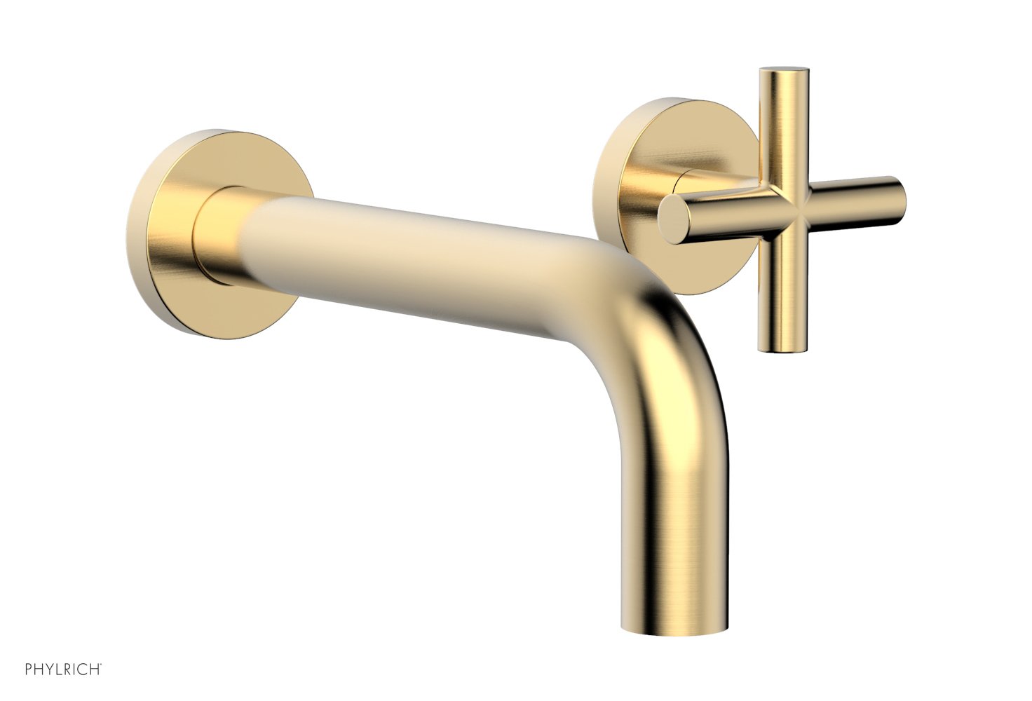 Phylrich TRANSITION Single Handle Wall Lavatory Set - Cross Handles