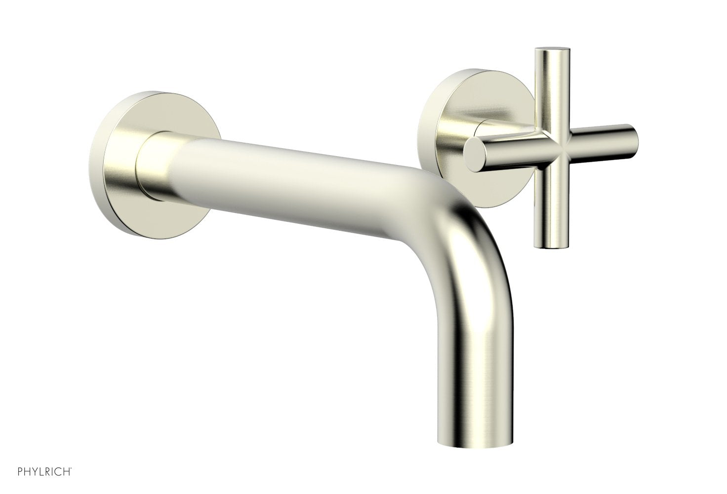 Phylrich TRANSITION Single Handle Wall Lavatory Set - Cross Handles