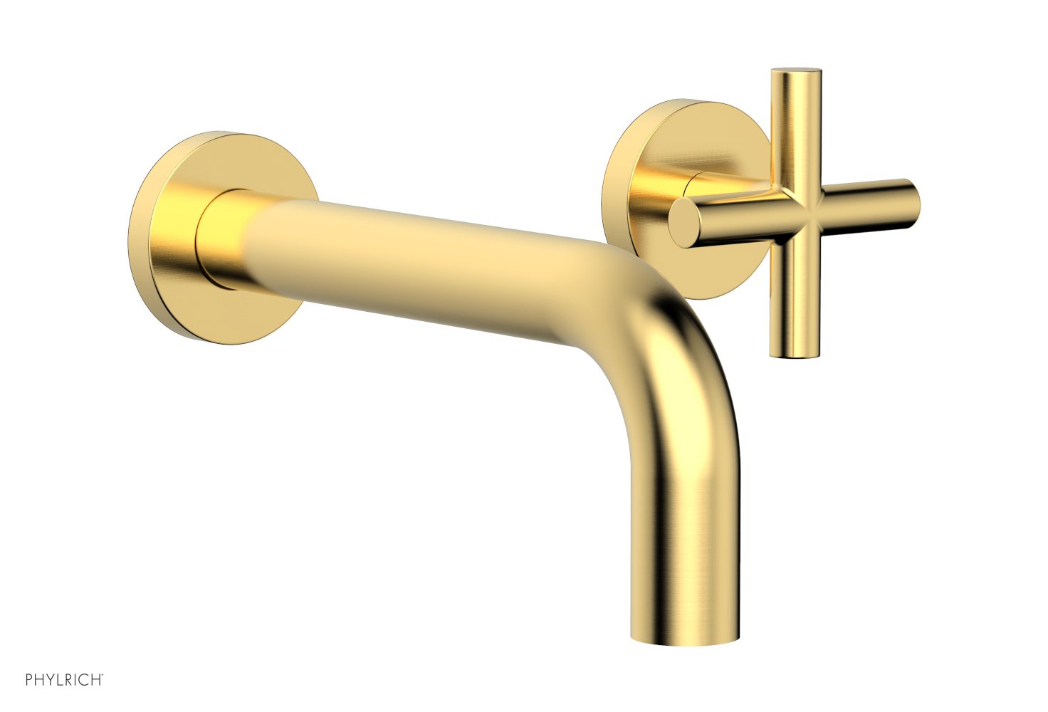 Phylrich TRANSITION Single Handle Wall Lavatory Set - Cross Handles