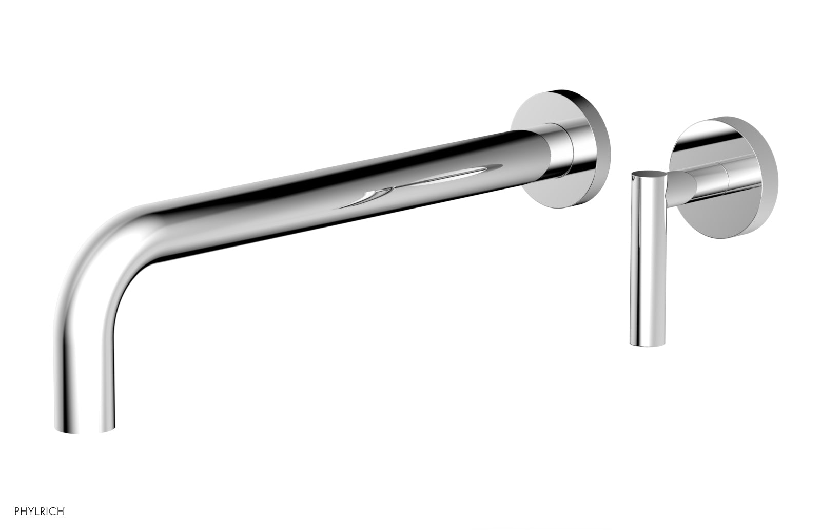 polished chrome lavatory set