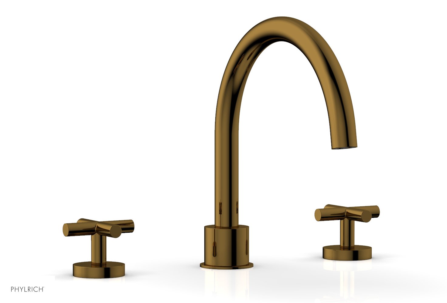 Phylrich TRANSITION Deck Tub Set - Cross Handles