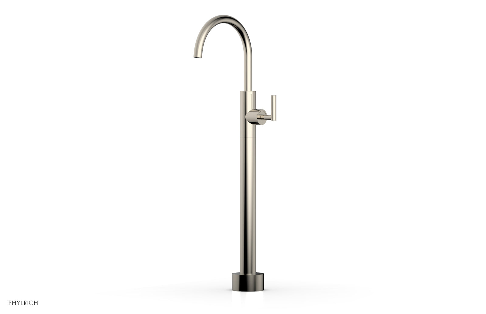 Phylrich TRANSITION Low Floor Mount Tub Filler - Lever Handle