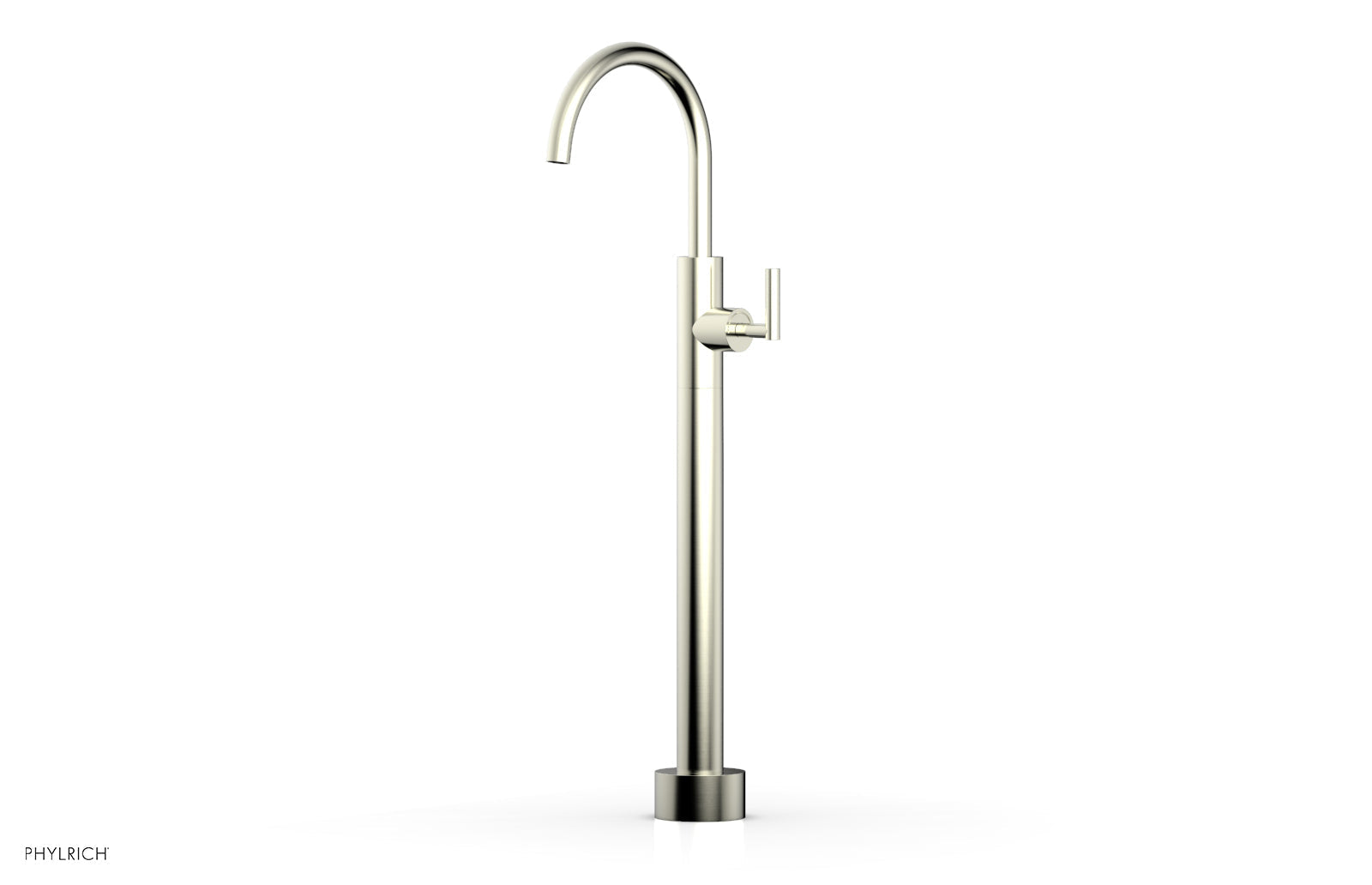 Phylrich TRANSITION Low Floor Mount Tub Filler - Lever Handle