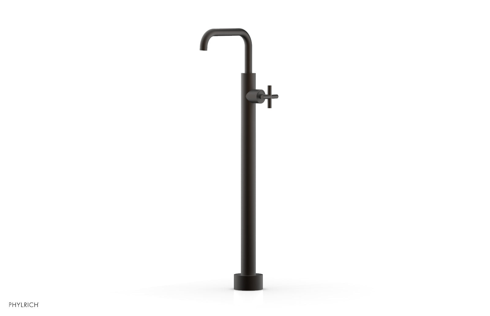 Phylrich TRANSITION Tall Floor Mount Tub Filler - Cross Handle