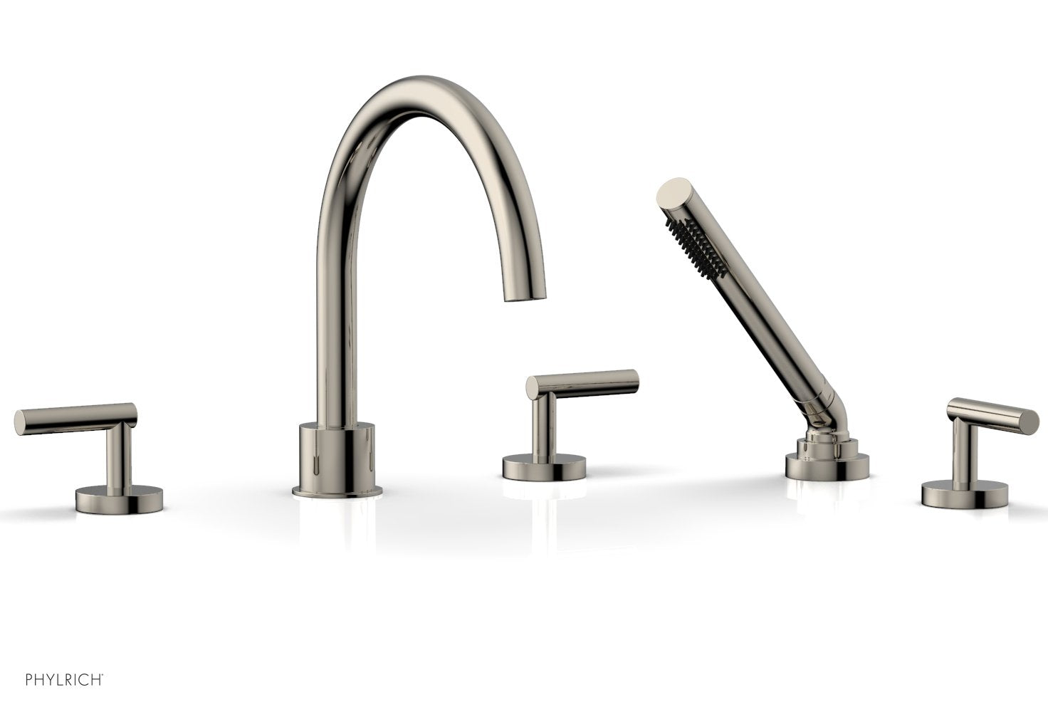 Phylrich TRANSITION Deck Tub Set with Hand Shower - Lever Handles
