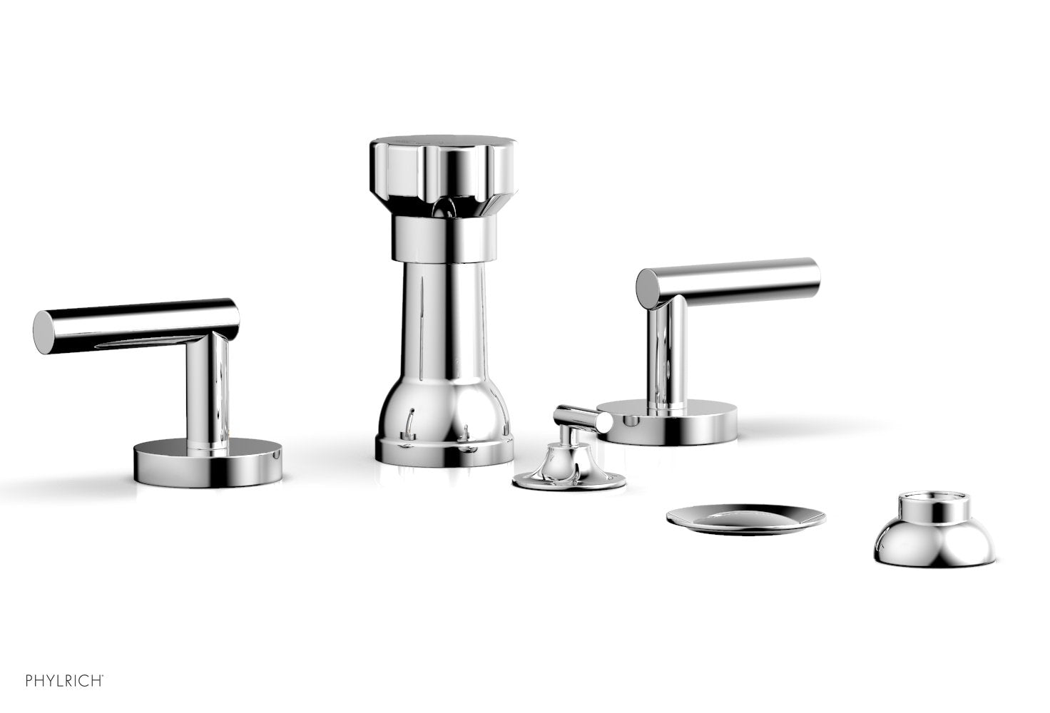 polished chrome bidet set