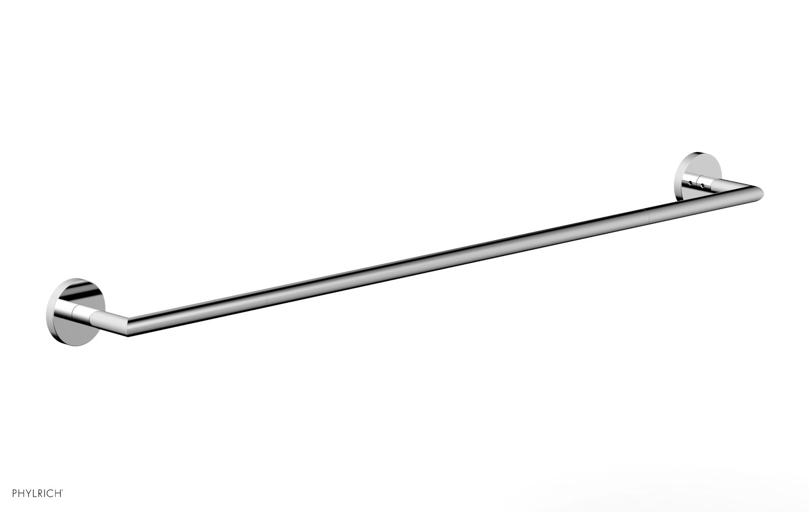 polished chrome towel bar