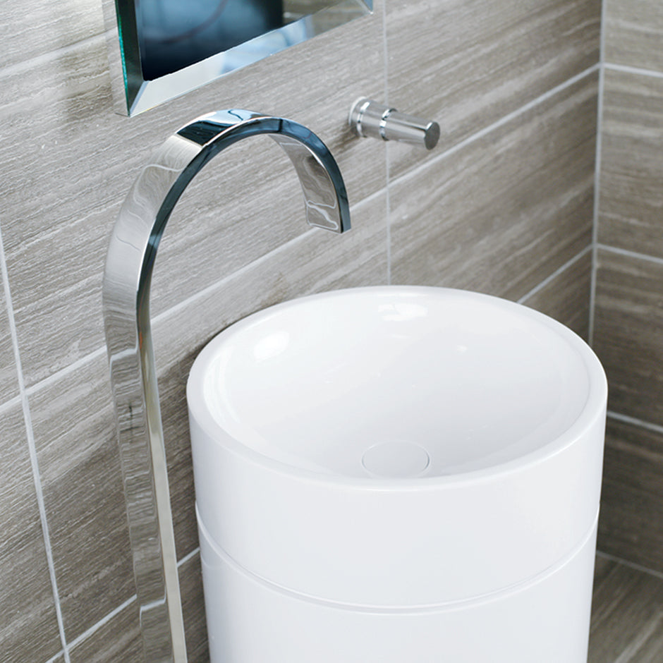 gloss white sink