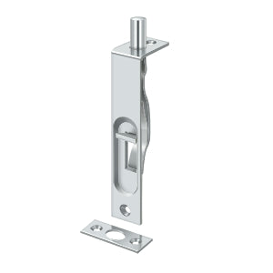 polished chrome flush bolt