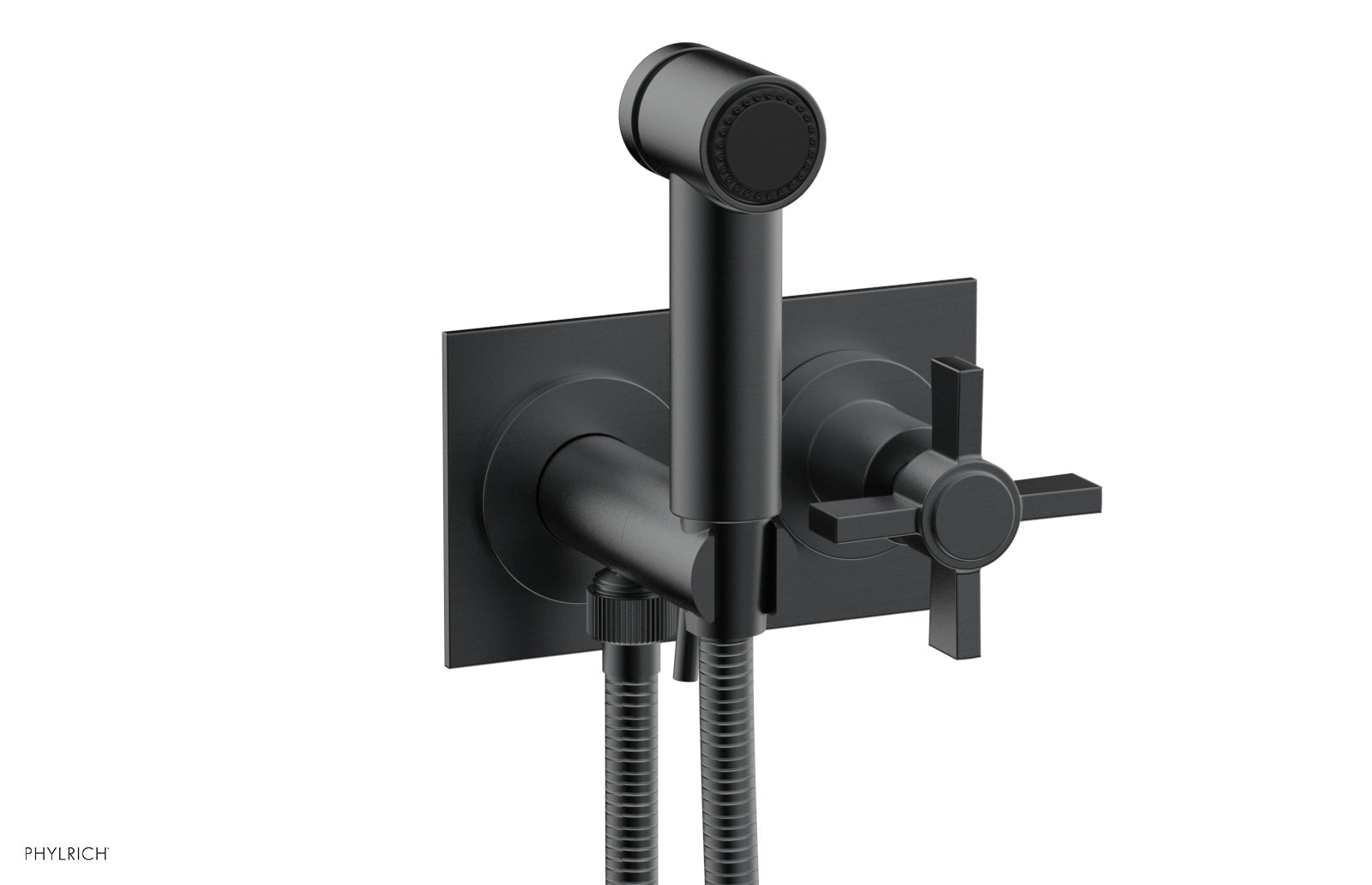 Phylrich BASIC Wall Mounted Bidet, Blade Cross Handle
