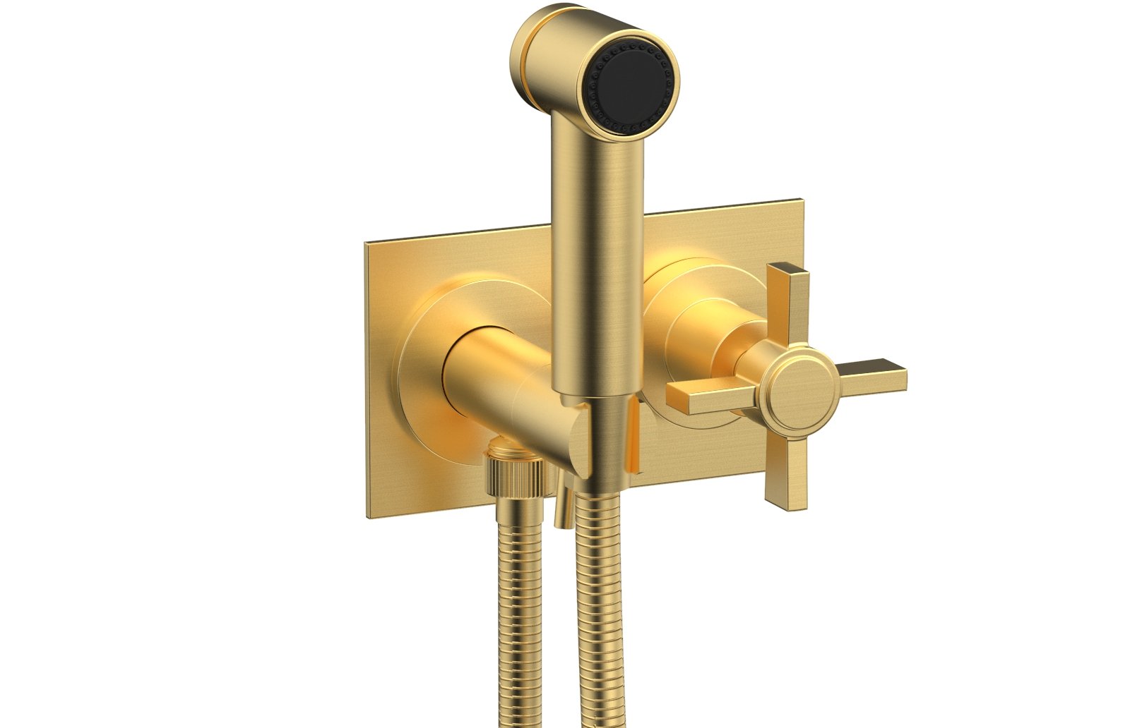 Phylrich BASIC Wall Mounted Bidet, Blade Cross Handle