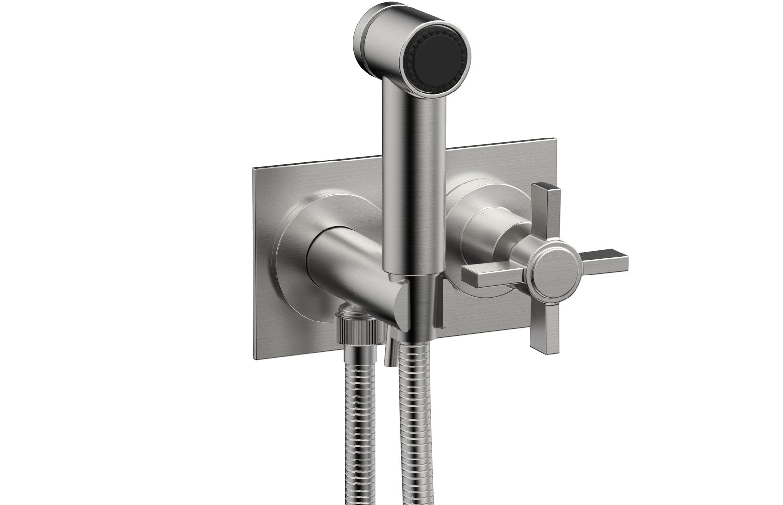 Phylrich BASIC Wall Mounted Bidet, Blade Cross Handle
