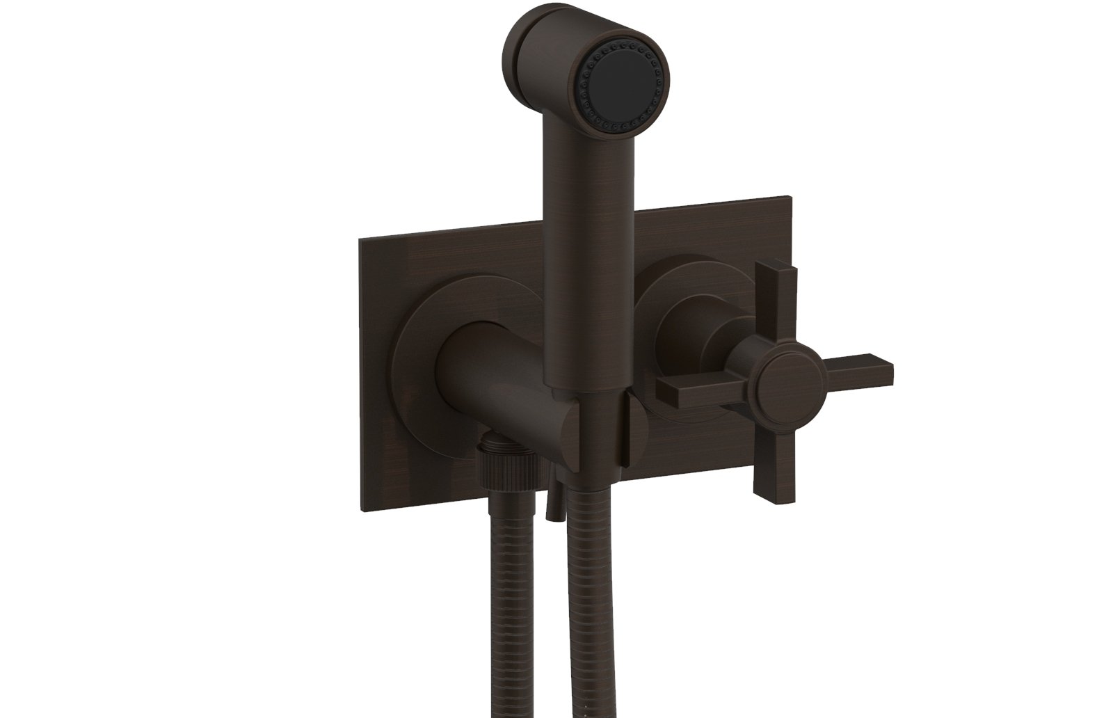 Phylrich BASIC Wall Mounted Bidet, Blade Cross Handle