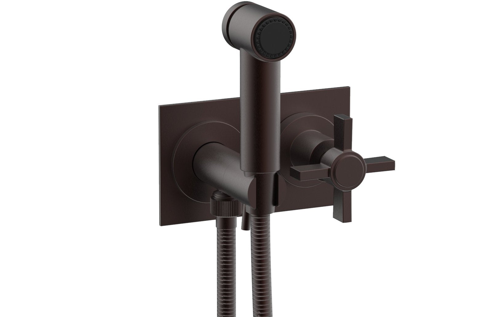 Phylrich BASIC Wall Mounted Bidet, Blade Cross Handle
