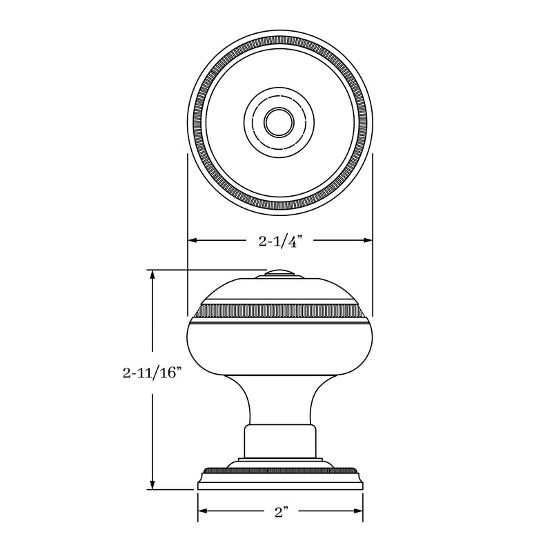 interior knob set