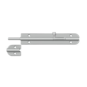 brushed stainless barrel bolt