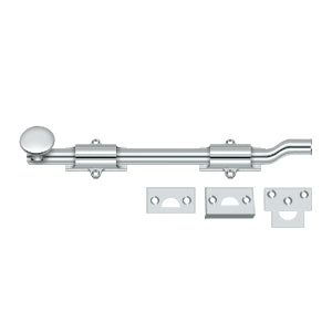 polished chrome surface bolt