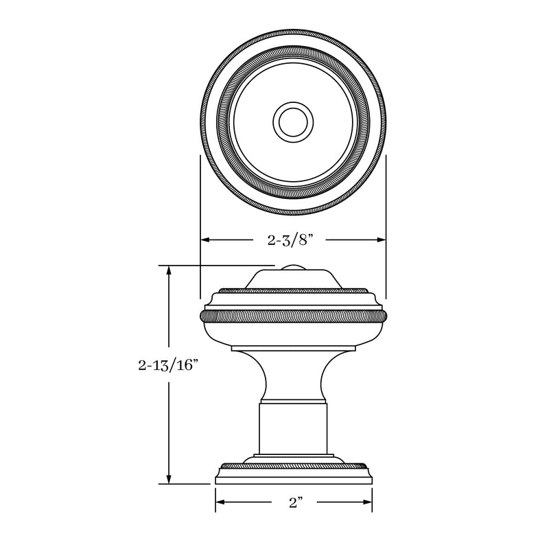 interior knob set