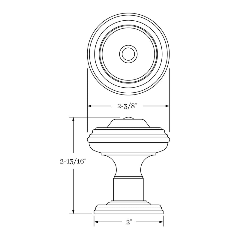 interior knob set