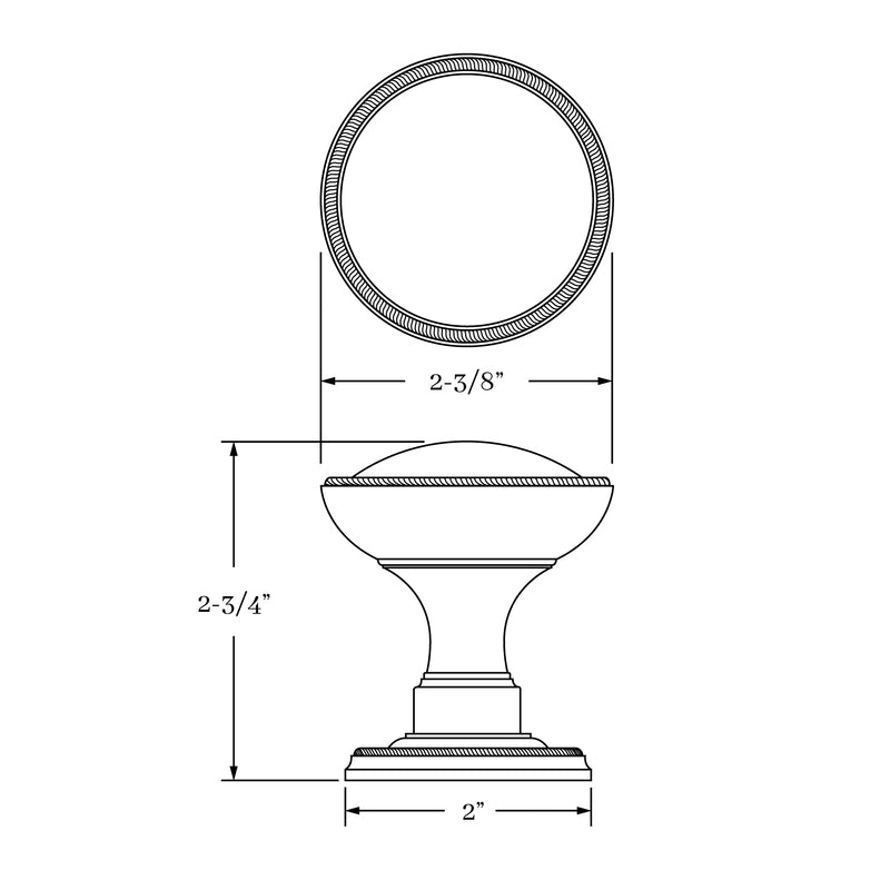 interior knob set