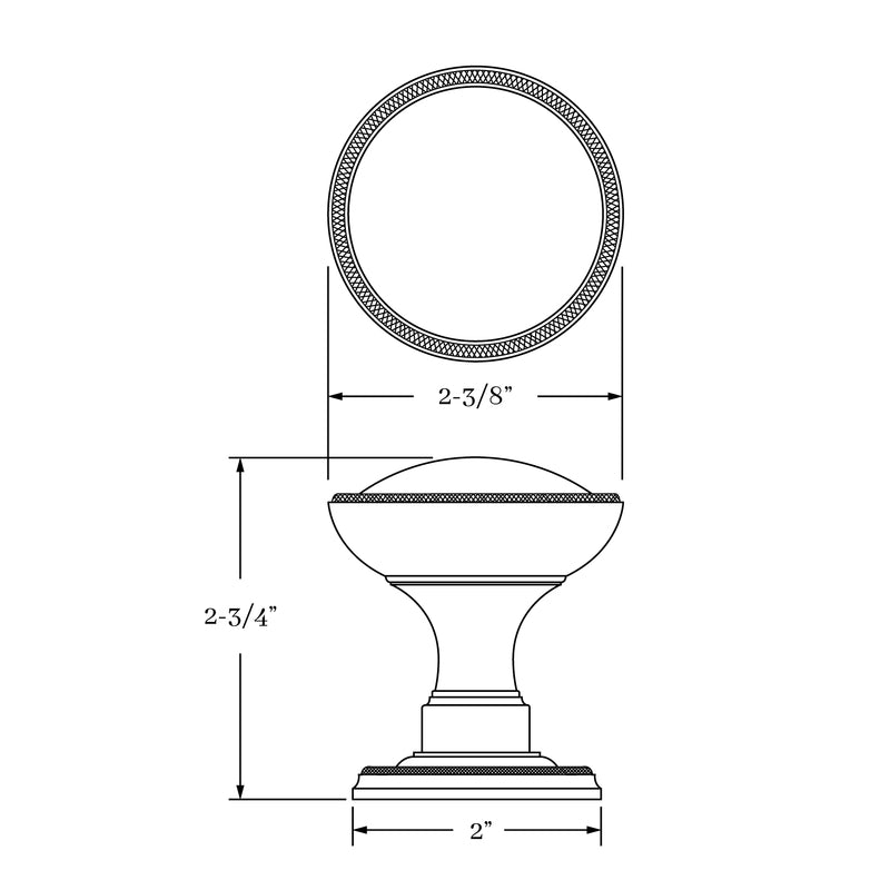 interior knob set