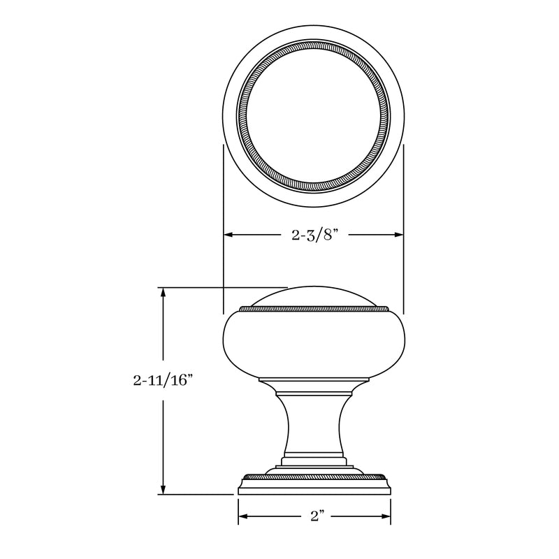 interior knob set