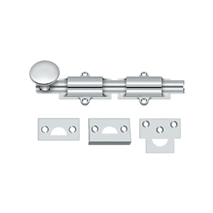 polished chrome surface bolt