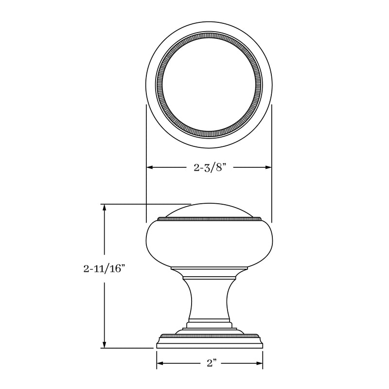 interior knob set