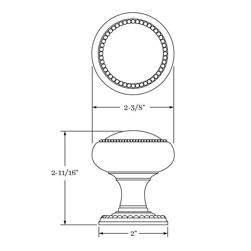 interior knob set