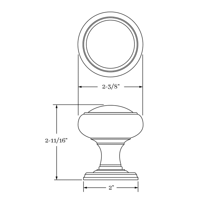 interior knob set