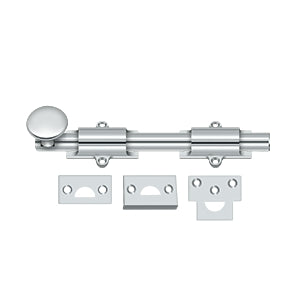 polished chrome surface bolt
