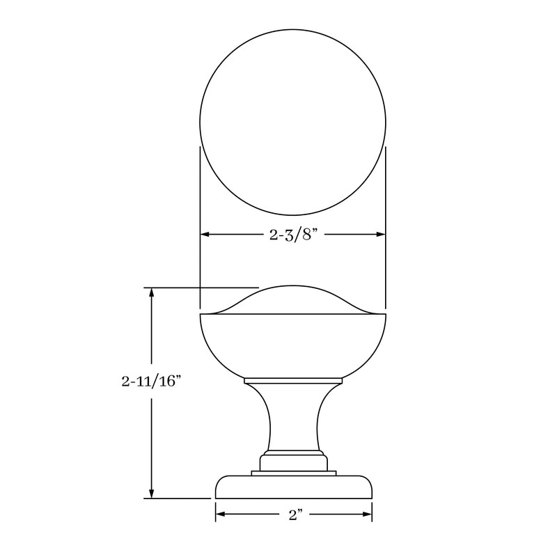 interior knob set