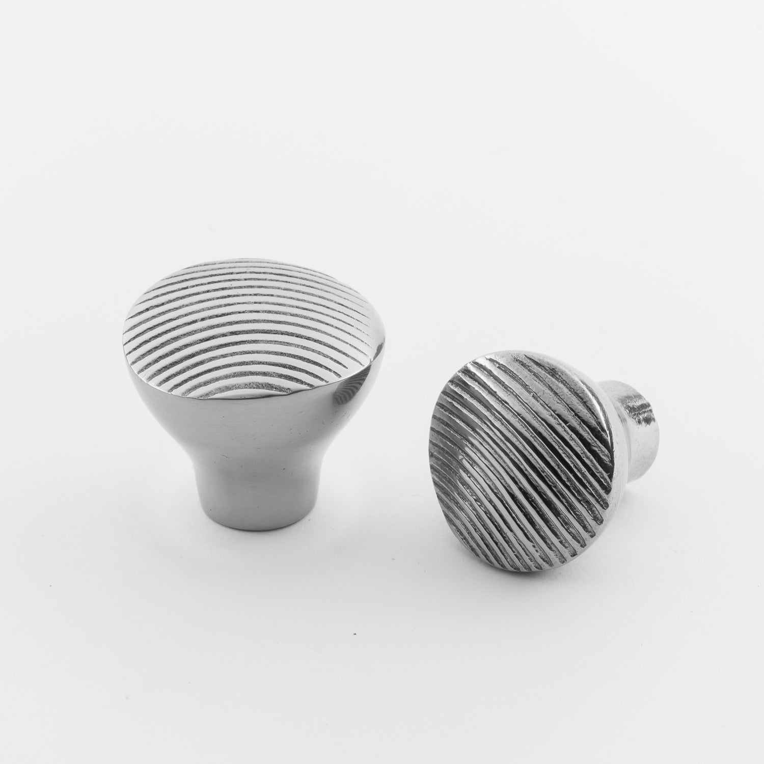 polished chrome knob