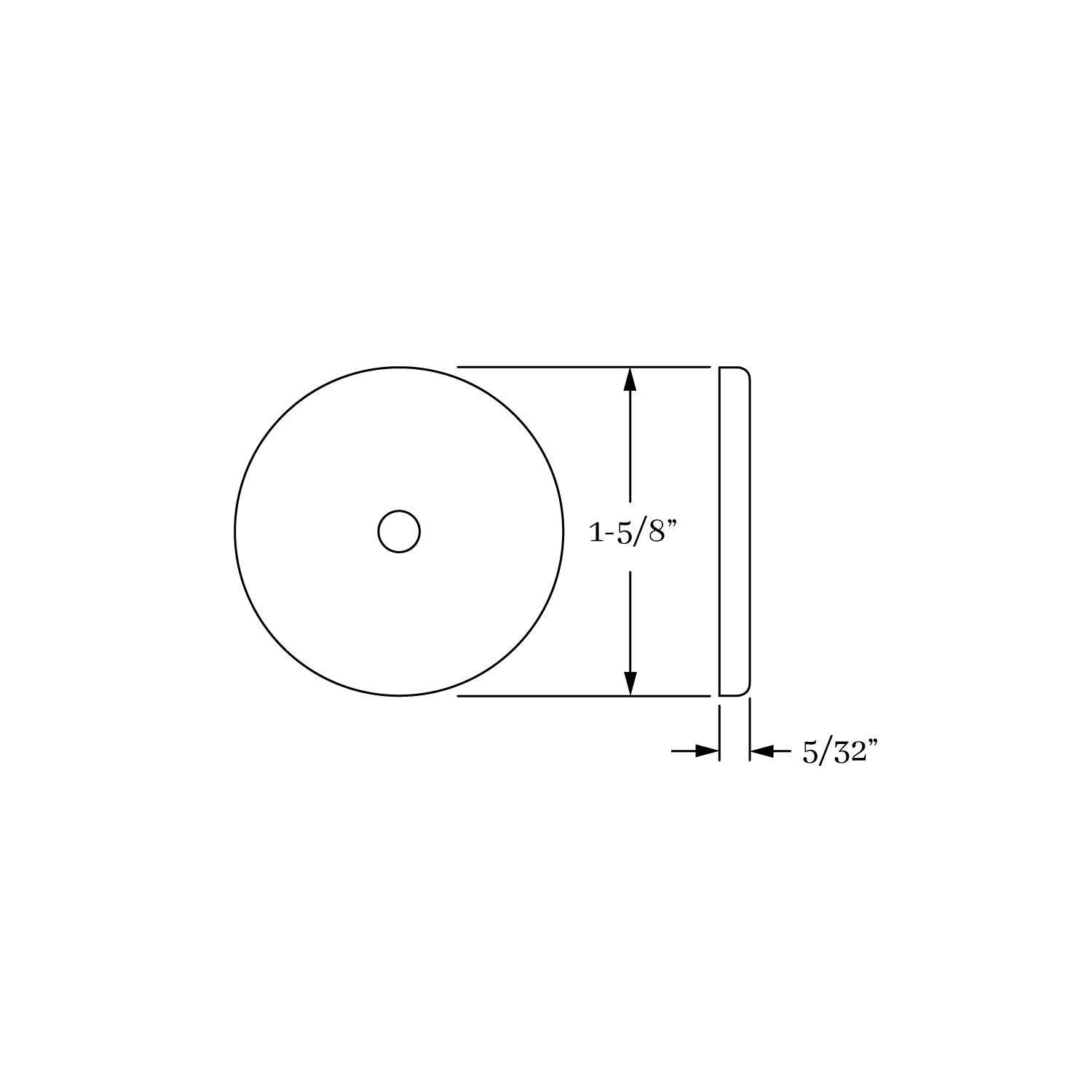 backplate dimension