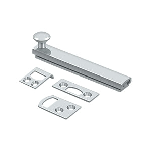 polished chrome surface bolt