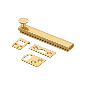 Deltana 4" Concealed Screw Surface Bolt