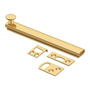 Deltana 6" Concealed Screw Surface Bolt