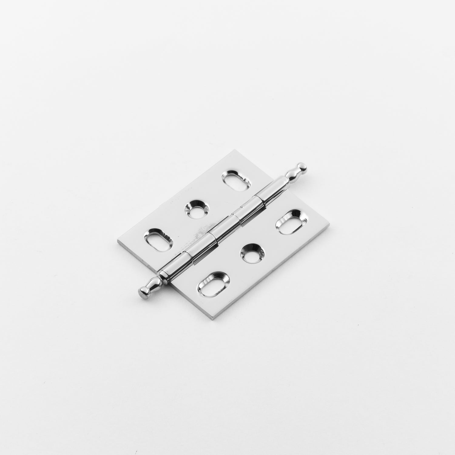 polished chrome hinge